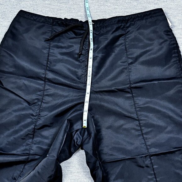 Nike Womens Black Capri Pants Elastic Drawstring Waist Straight Leg Nylon Lg - Picture 9 of 12